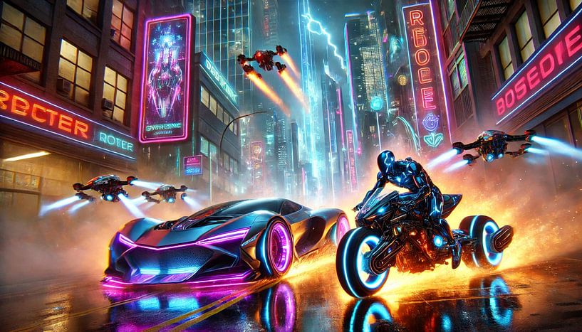 Cyberpunk Monster Trucks Bosedi par Eric Nagel