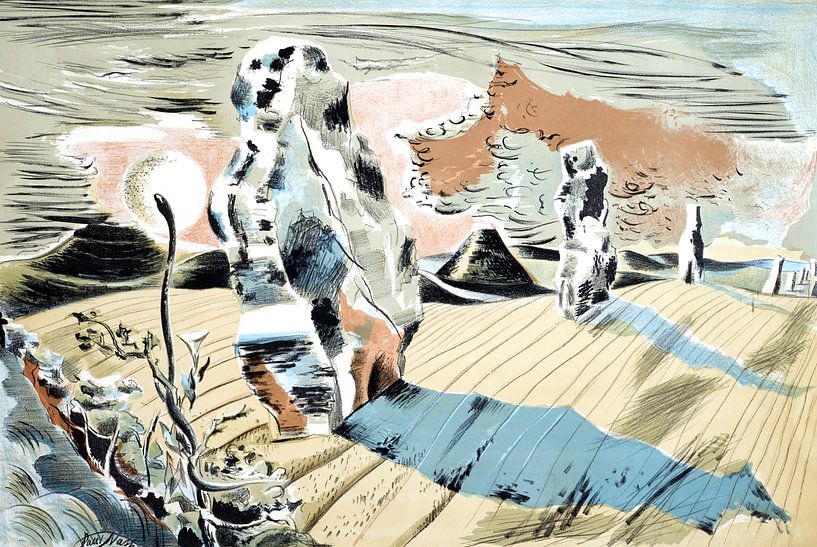 Avebury, Paul Nash - 1937 von Het Archief