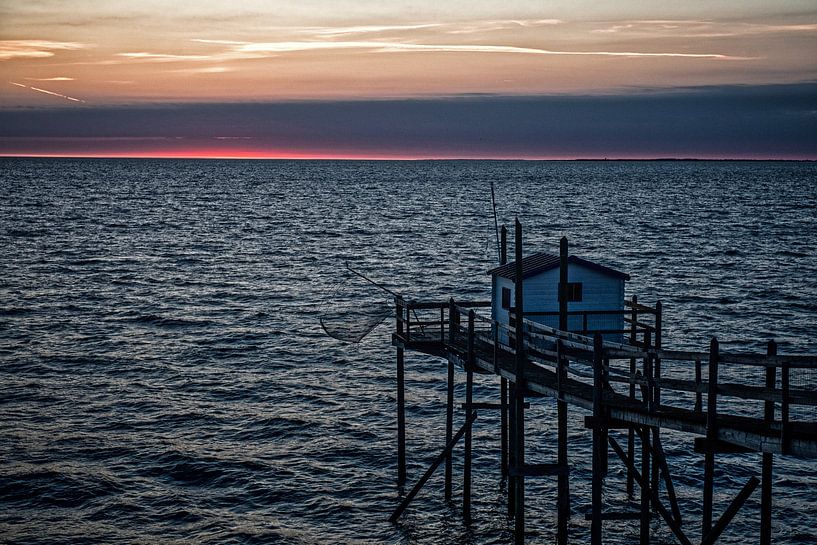 Twilight on the Atlantic Ocean near Marsilly by Hanneke Luit