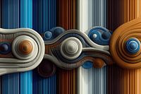 Abstrakt-Geometrische Formen in 3D + Strichzeichnungen