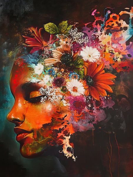 Colourful Portrait by ARTEO Paintings