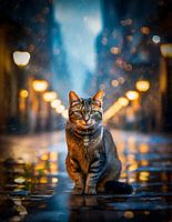 Feline Drizzle Delight