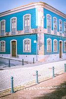Blaues Haus in Silves, Portugal