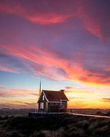 Poste d'aiguillage sous un ciel de nuages magique !