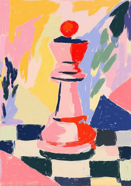 Ausdrucksstarke Schachkönigin von Niklas Maximilian