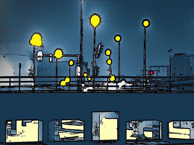 Rotterdam bei Nacht II von McRoa