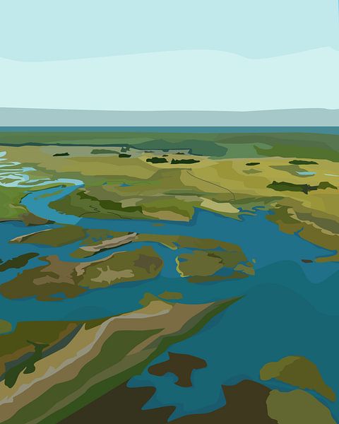 Die Sümpfe des Everglades-Nationalparks (Florida) von Marie-Lise Van Wassenhove