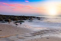 Plage du coucher de soleil