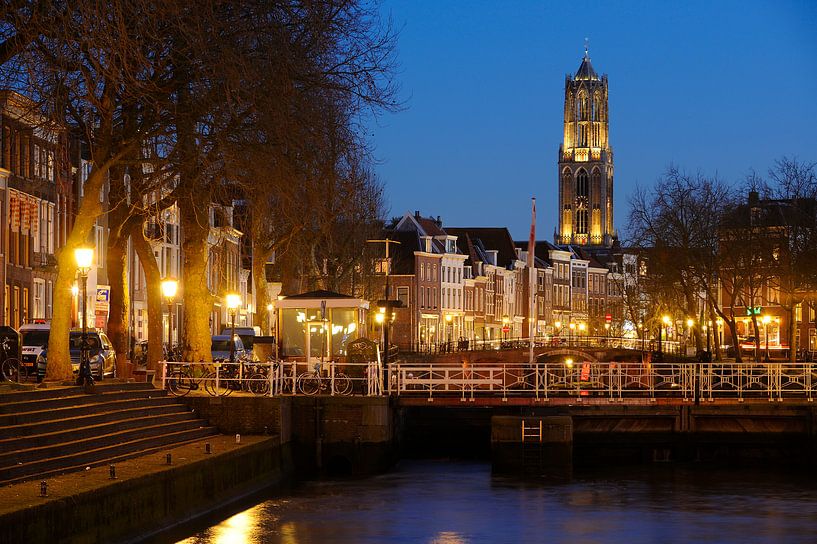 Weerdsluis, Oudegracht et la tour Dom à Utrecht par Donker Utrecht