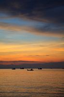 Coucher de soleil en Thaïlande.