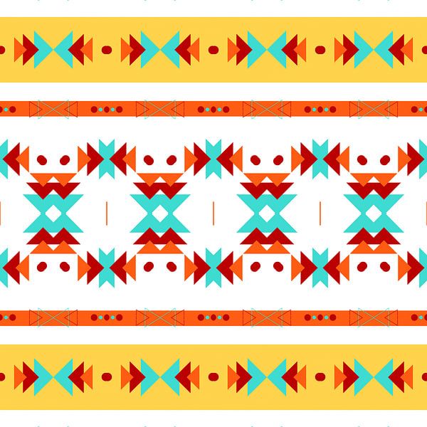 Muster aus Dreiecken und Kreisen von Laly Laura