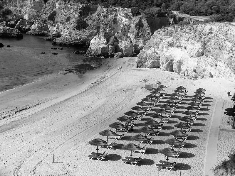 Plage et rochers Algarve Portugal par Floris