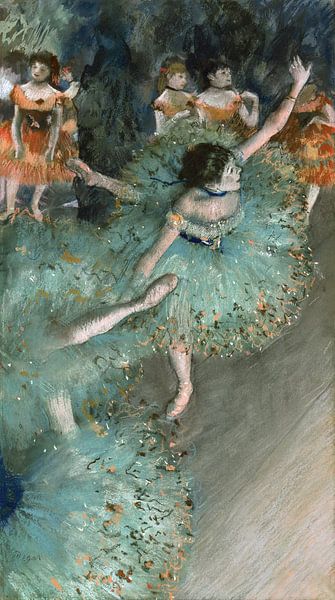 Edgar Degas. Danseuse basculant (Danseuse verte) by 1000 Schilderijen