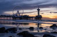 Sonnenuntergang am Pier in Scheveningen