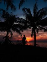 Tropical sunset in Vietnam