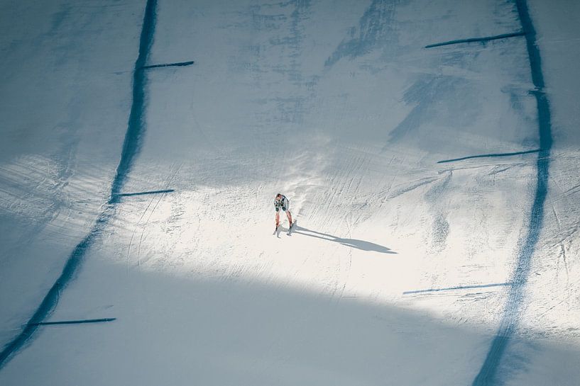 Ski Racer auf dem Weg zum Sieg von Sophia Eerden