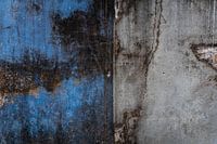 Abstraktes Fotokunstwerk blau