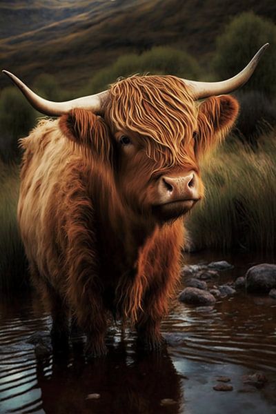 Highland cow by haroulita