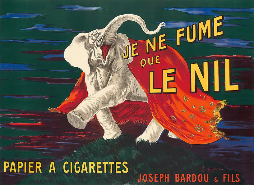 Je Ne Fume Que Le Nil, Leonetto Cappiello von Meisterhafte Meister