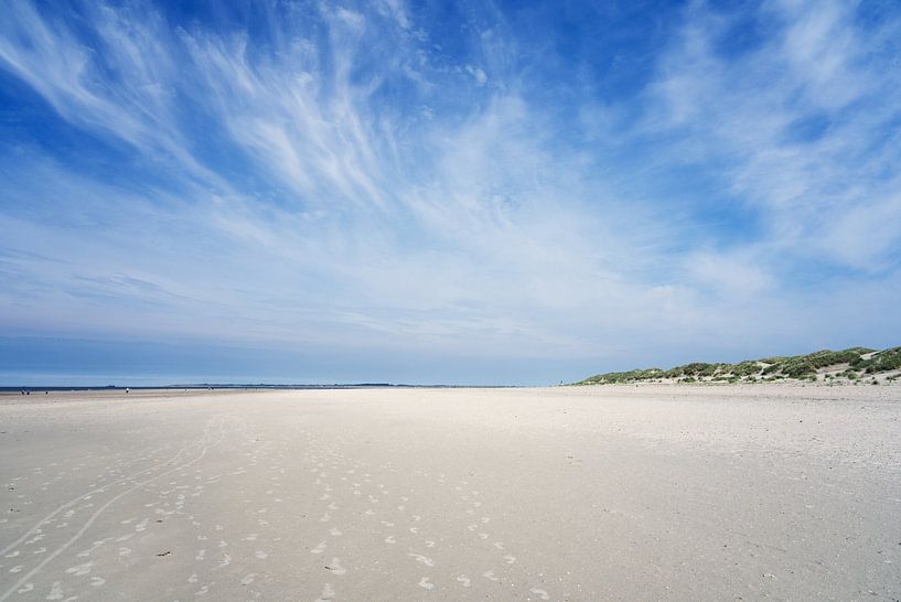 Wide sandy beach on the island of Baltrum by Anja B. Schäfer