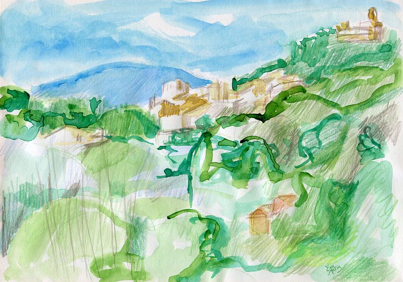 Vert fantaisiste par ART Eva Maria