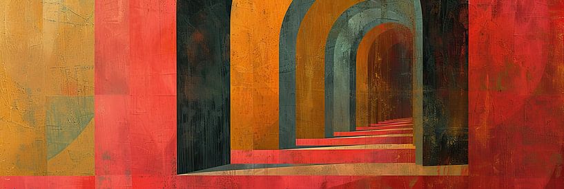 Abstract painting Neon by Wonderful Art