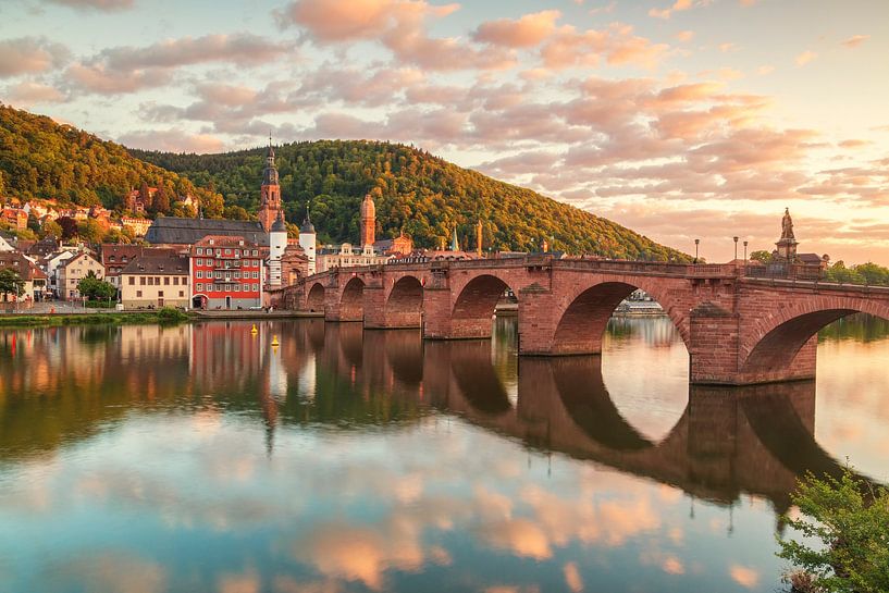 Heidelberg bij zonsondergang van Ilya Korzelius