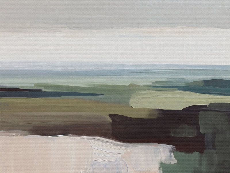 Abstract landschap van The Printable Studio