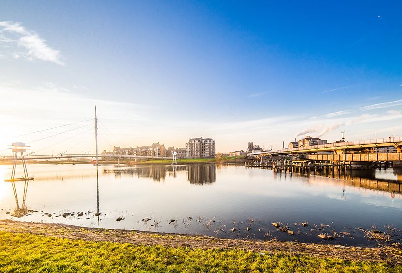 Bergse Brug met Spoorbrug en Fietsbrug von Thomas van der Willik