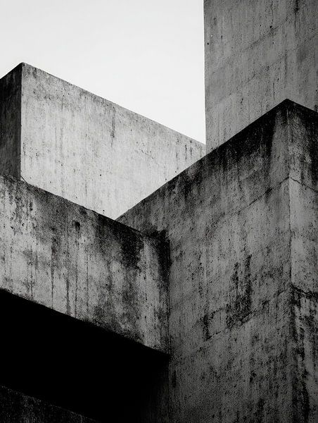 Concrete in balance - brutalist design in perfect rhythm by Vlindertuin-Art