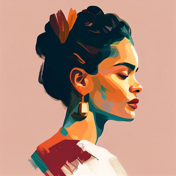 Frida Un portrait haut en couleur par Color Square