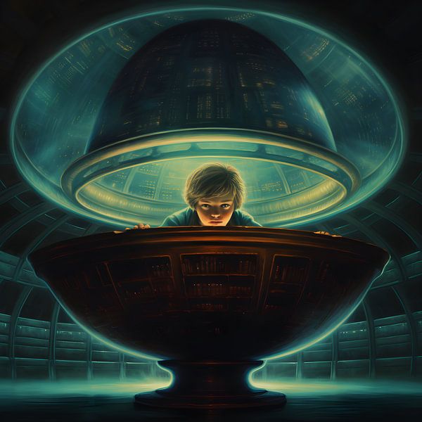 Le Golden Teal Bowl par Vythryd Arts