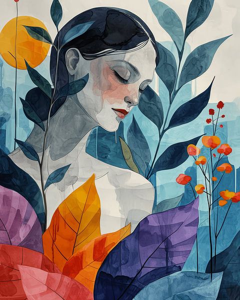 Portrait dans les tons chauds par Studio Allee