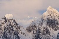 zonlicht op de bergen