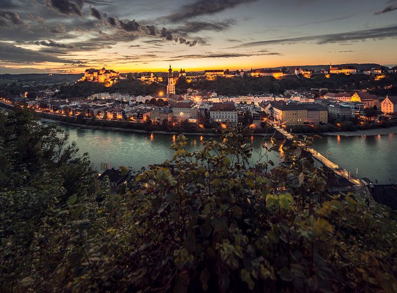 Burghausen an der Salzach von altmodern
