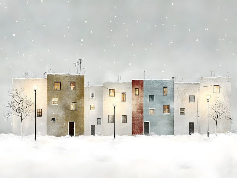 Neige en ville par Heike Hultsch