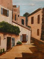 Gasse in der deutschen Stadt Gronou.