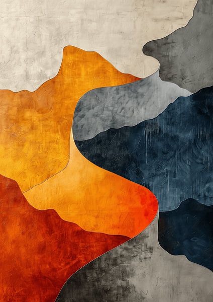 Coucher de soleil dans les montagnes - Paysages 1.1 par Ralf van de Sand