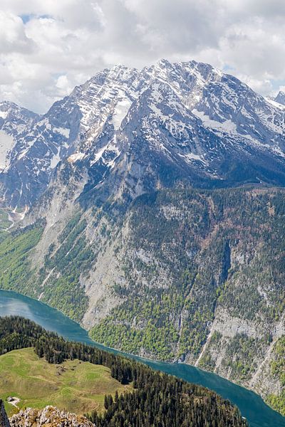Alpenpanorama mit Blick auf den Königssee von t.ART