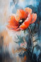 Peinture fleurs | Peinture fleurs abstraites | Peinture colorée