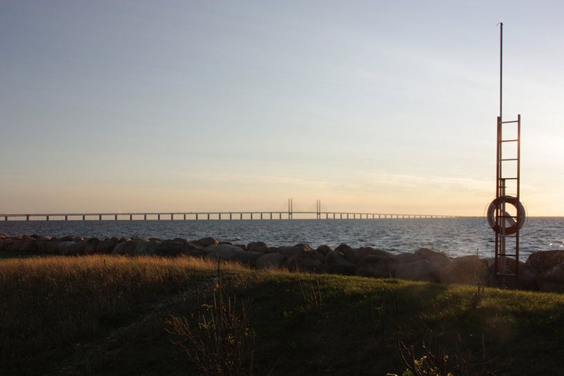 Bridge at sunset. by Brenda van der Hoek