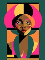 Colourful African woman