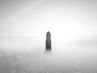 Die Pfeffermühle von Zwolle im Nebel