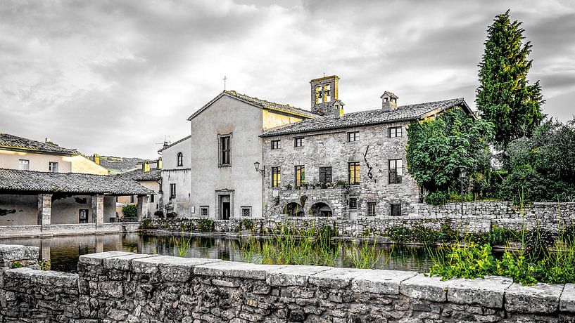 Bagno Vignoni, Val d&#039;Orcia, Toskana, Italien. von Jaap Bosma Fotografie