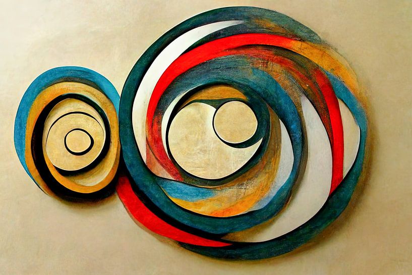 Circles abstract by Bert Nijholt