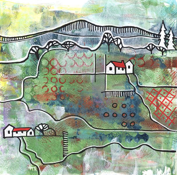 Paysage saisonnier - printemps par Ariadna de Raadt-Goldberg