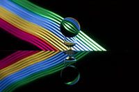 Ondes lumineuses roulant dans la nuit série 2 #4