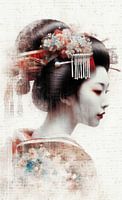 Faded Portrait of a Geisha