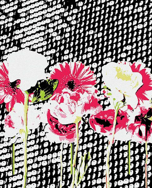 Flowers, Pailletten by Mr and Mrs Quirynen