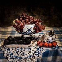 Stilleben Schale mit Früchten in malerischem Stil